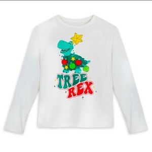 DISNEY Long Sleeve Christmas Tee Shirt - Tree Rex - PIXAR Toy Story - Dinosaur